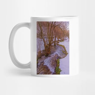 Calc-sinter or Travertine terraces, Gutenberg, South Germany Mug